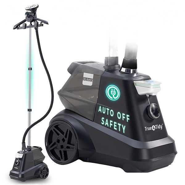 True & Tidy Industrial 1800W Garment Steamer | The Container Store